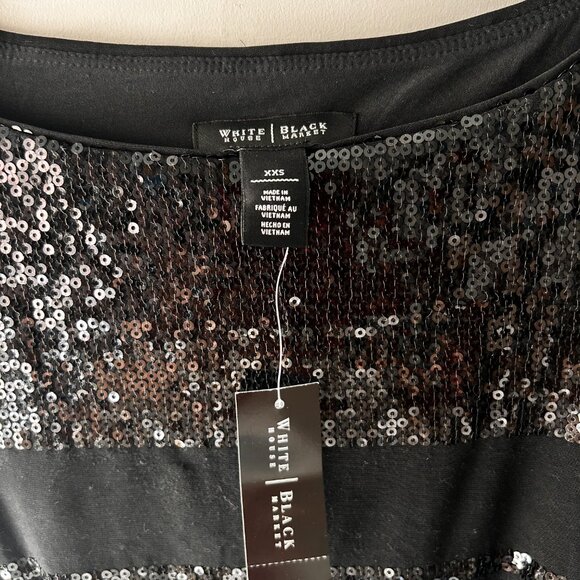 Black sequin Whitehouse Blackmarket - Band New  - XS - Picture 4 of 6